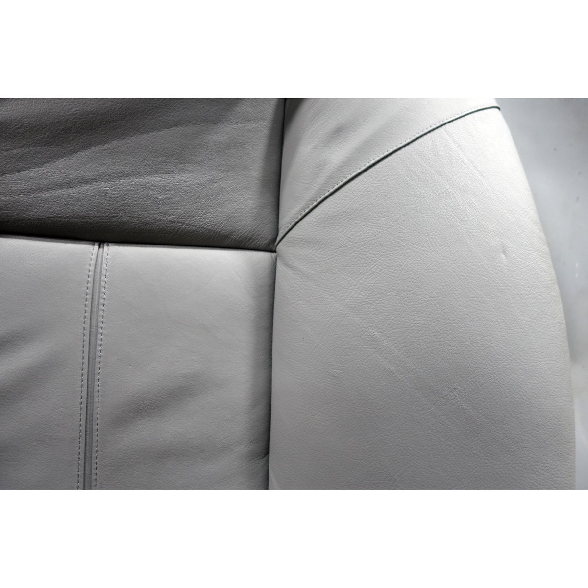 1996-2001 BMW E38 7-Series Contour Rear Seat Backrest w/o Heat Grey Leather OEM