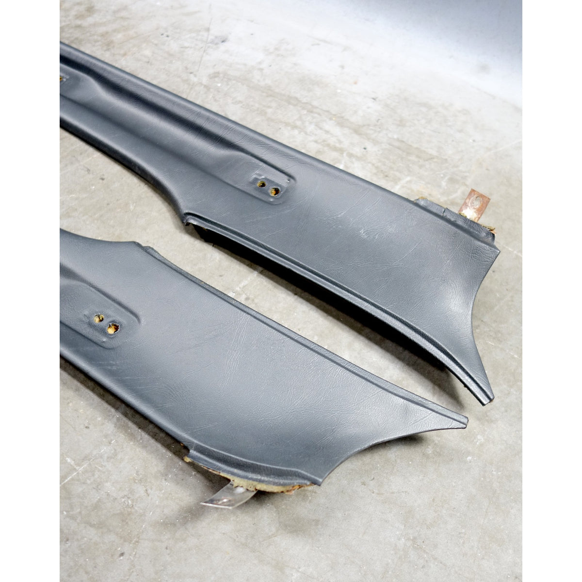 1978-1987 BMW E23 7-Series Interior Upper Headlining Cover Trim Pair Black OEM
