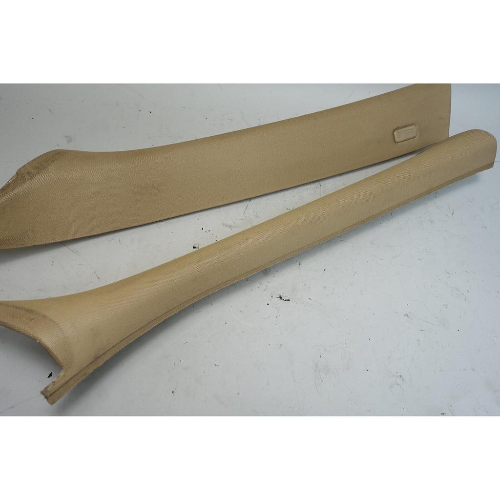 2007-2013 BMW E70 X5 SAV Front Windshield A- Pillar Column Covers Beige OEM