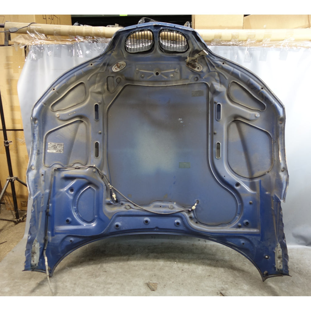 Damaged 96-02 BMW Z3 Roadster Coupe Hood Bonnet Engine Cover Panel Topaz Blue OE