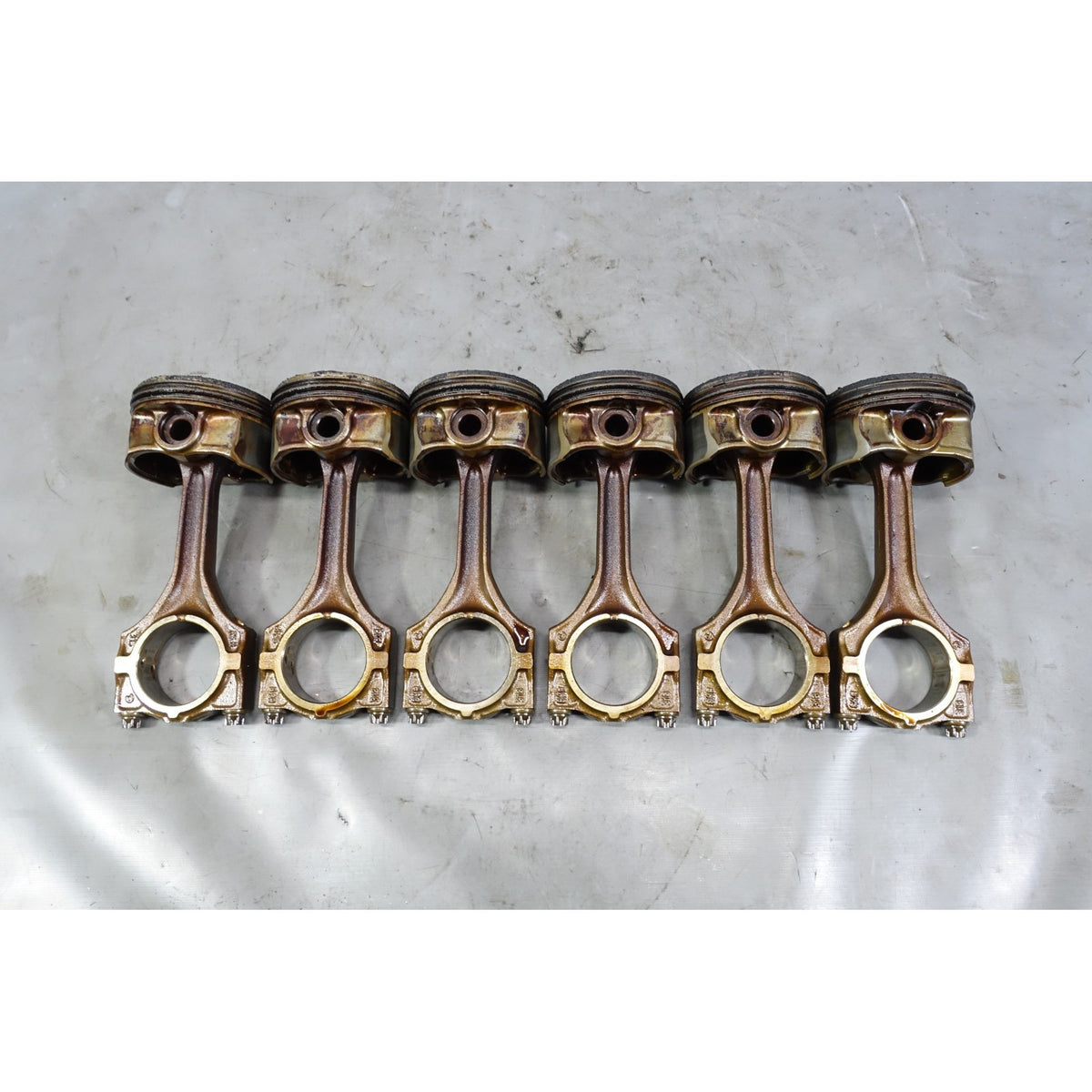 BMW E46 3-Series 3.0L M54B30 6-Cylinder Piston and Connecting Rod Set of 6 OE