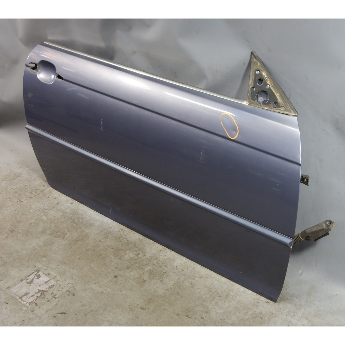 00-06 BMW E46 3-Series 2-door Right Passenger Outer Door Shell Steel Blue OEM