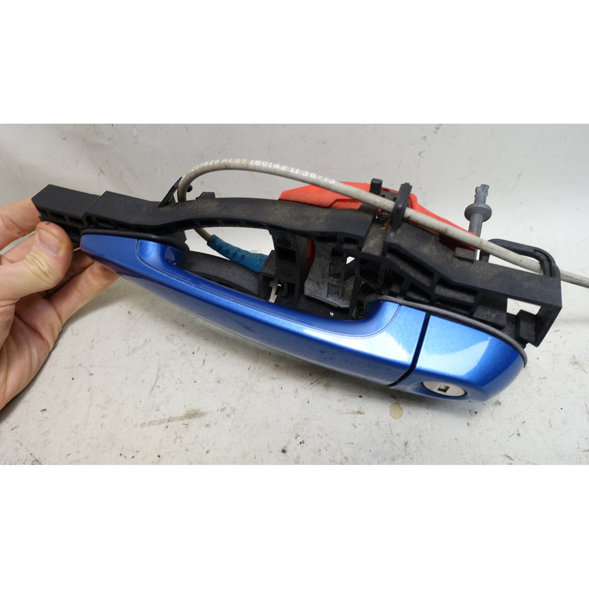 12-18 BMW F30 F31 3-Series Left Front Exterior Door Handle Estoril Blue OEM