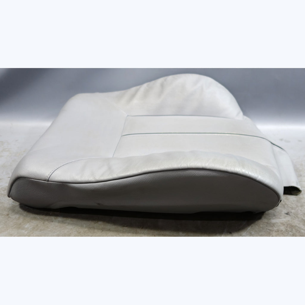 1999-2003 BMW E39 5-Series E38 Front Seat Backrest Cushion Grey Leather OEM