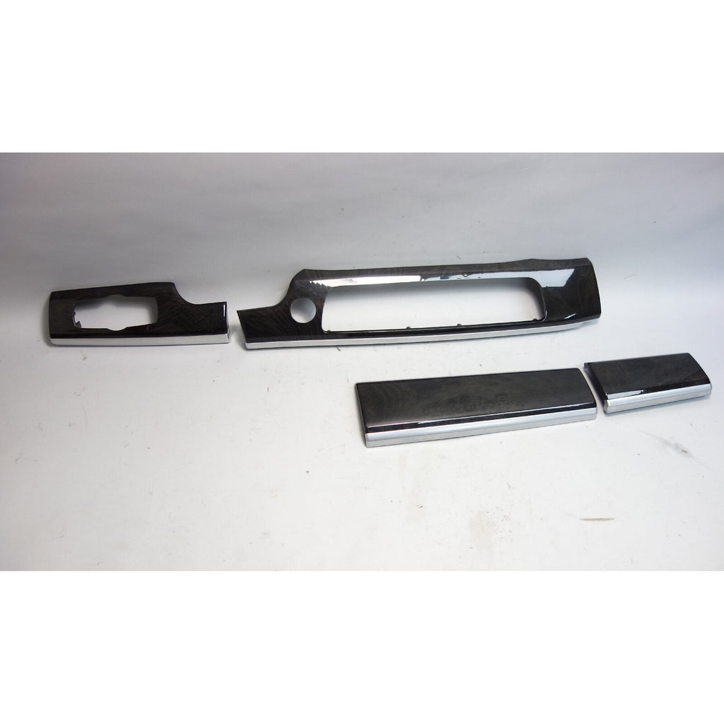 2009-2015 BMW F01 7-Series Front Dashboard Wood Trim Set Anthracite Ash OEM