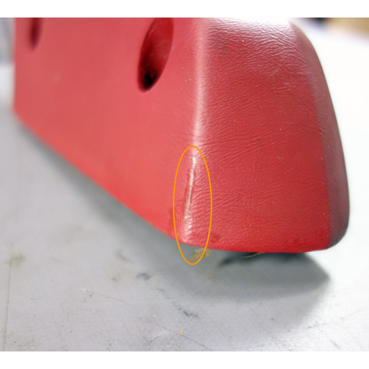 1972-1976 BMW E3 Sedan Right Rear Door Armrest Velvet Red OEM