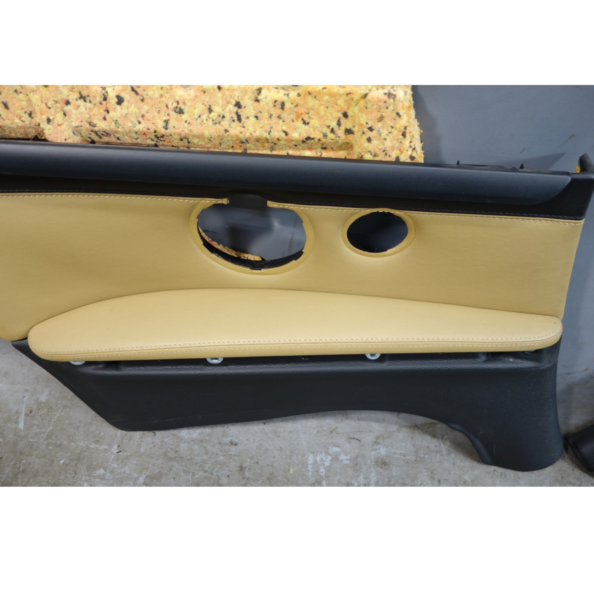 08-13 BMW E93 M3 Convertible Rear Interior Lateral Trim Panel Bamboo Beige OEM