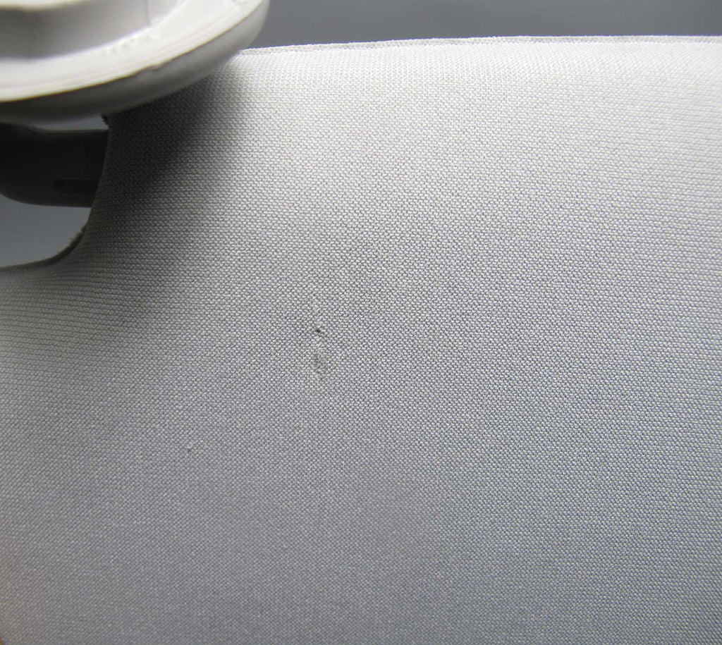 2002-2003 BMW E65 E66 7-Series Right Front Passenger Sun Visor Grey Cloth Mirror