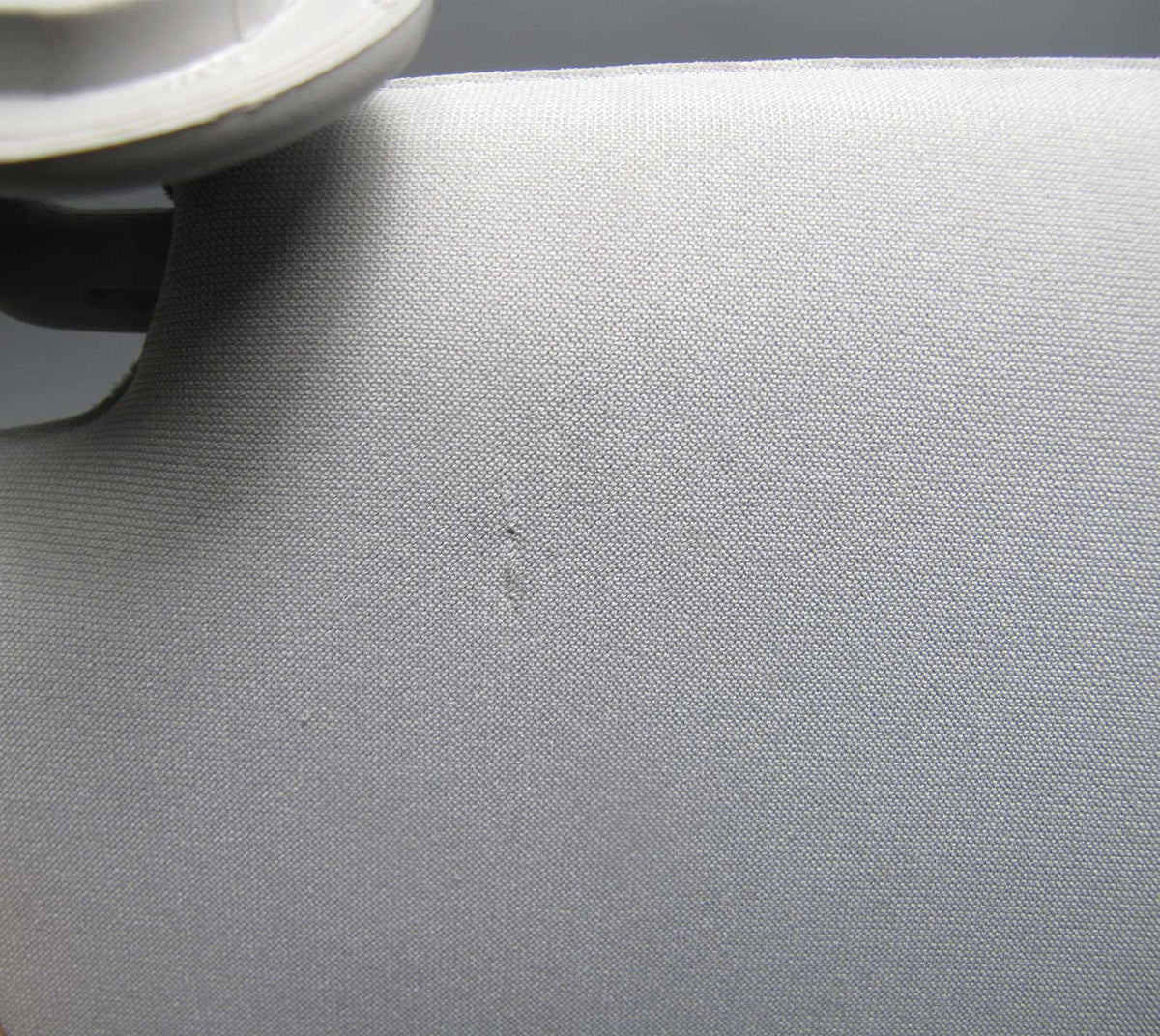 2002-2003 BMW E65 E66 7-Series Right Front Passenger Sun Visor Grey Cloth Mirror