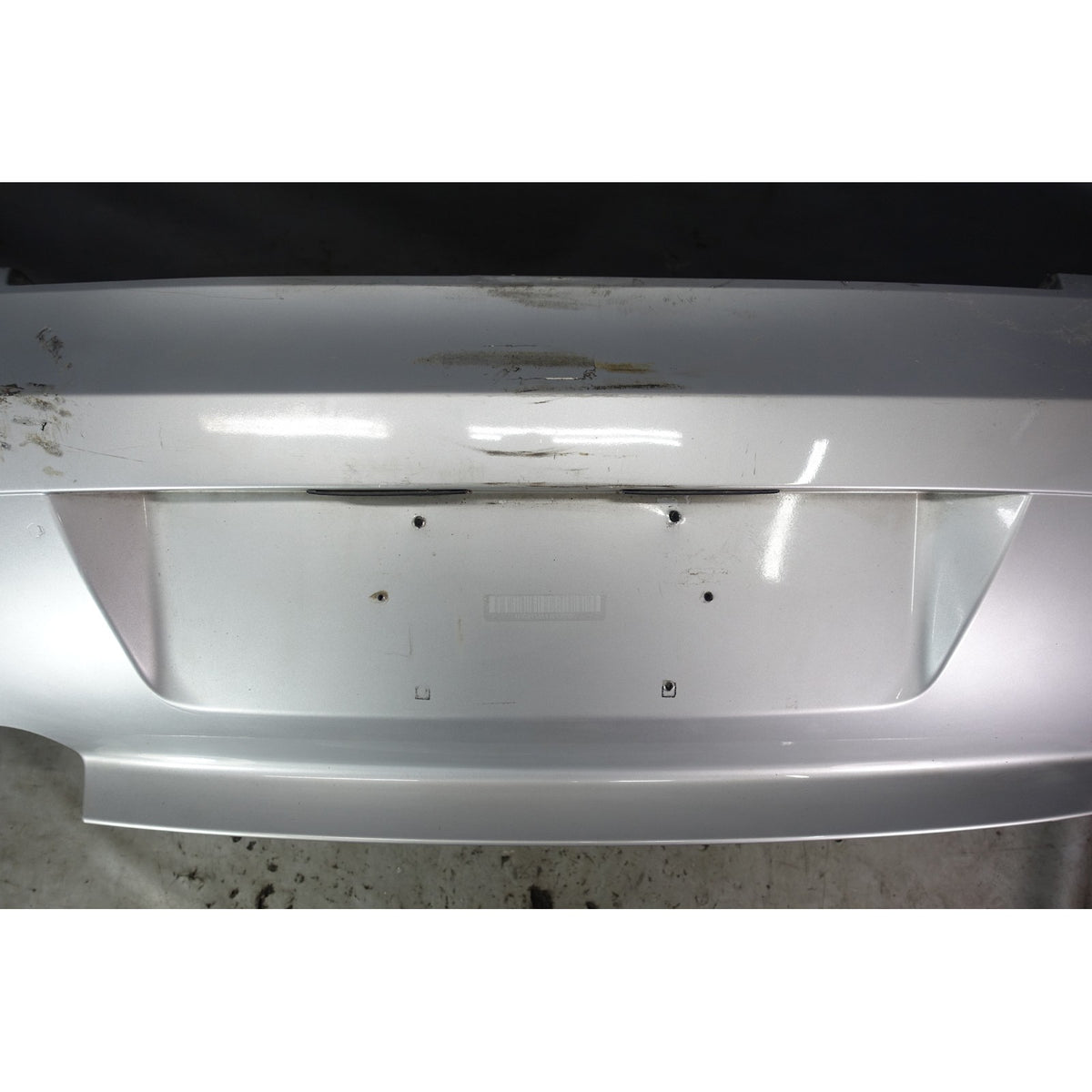Damaged 03-05 E85 Z4 Factory Early Rear Bumper Cover Trim Titanium Silver OEM