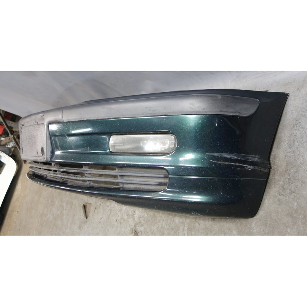Damaged 99-01 BMW E46 3-Series 4-Door Early Front Bumper Cover Oxford Green OEM