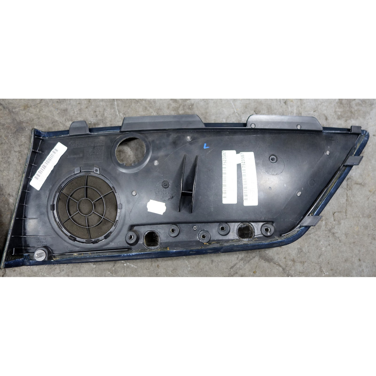 01-06 BMW E46 M3 Convertible Rear Lateral Interior Trim Insert Black Leather OEM