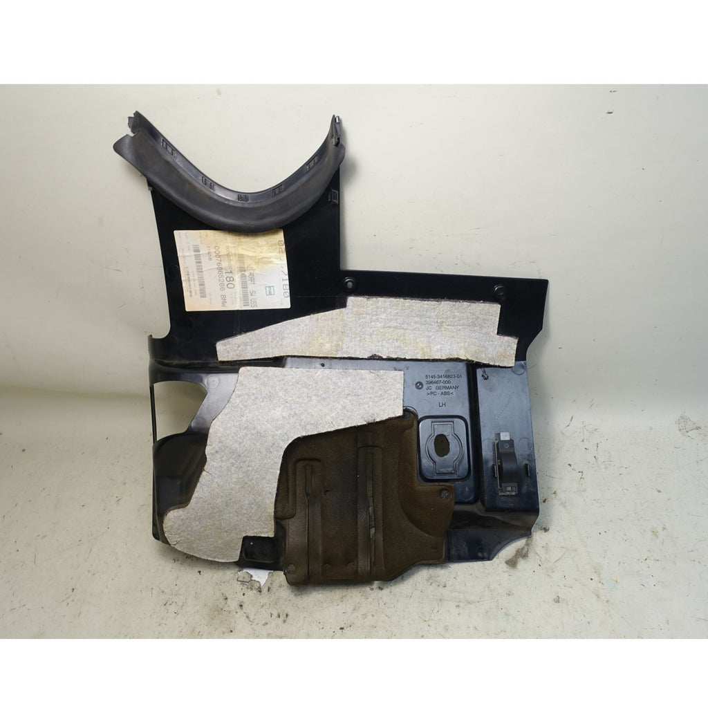 05-10 BMW E83 X3 Left Driver Lower Dash Knee Pedal Panel Black for Manual OEM