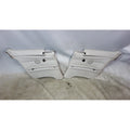 2008-2011 BMW E92 3-Series Coupe Rear Interior Lateral Trim Panels Grey Leather