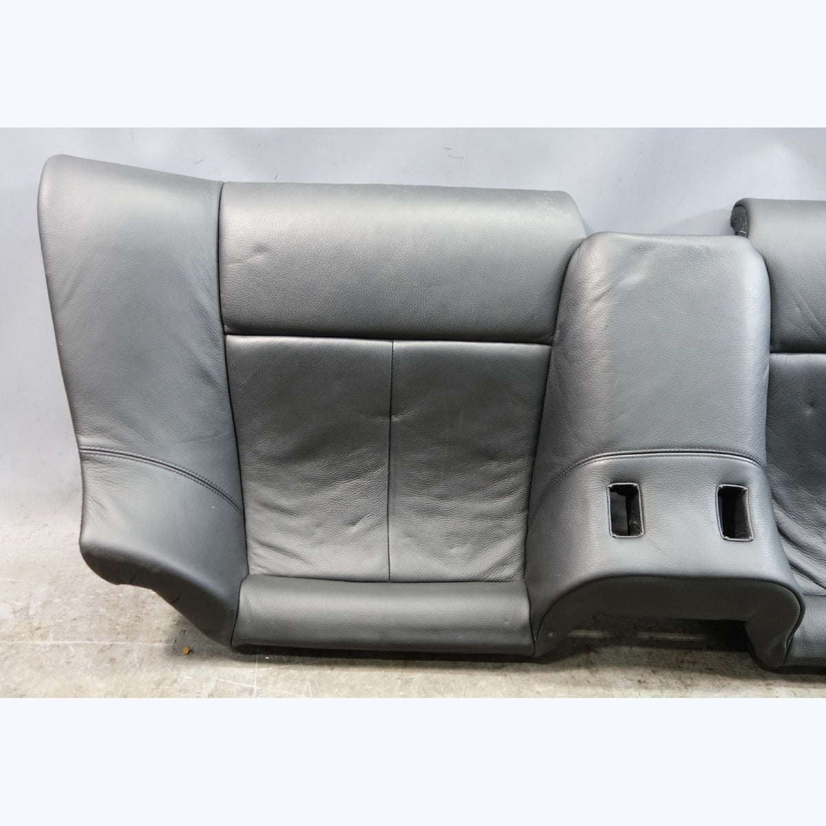08-10 BMW E63 E64 M6 Coupe Convertible Rear Seat Bottom Bench Black Leather OEM