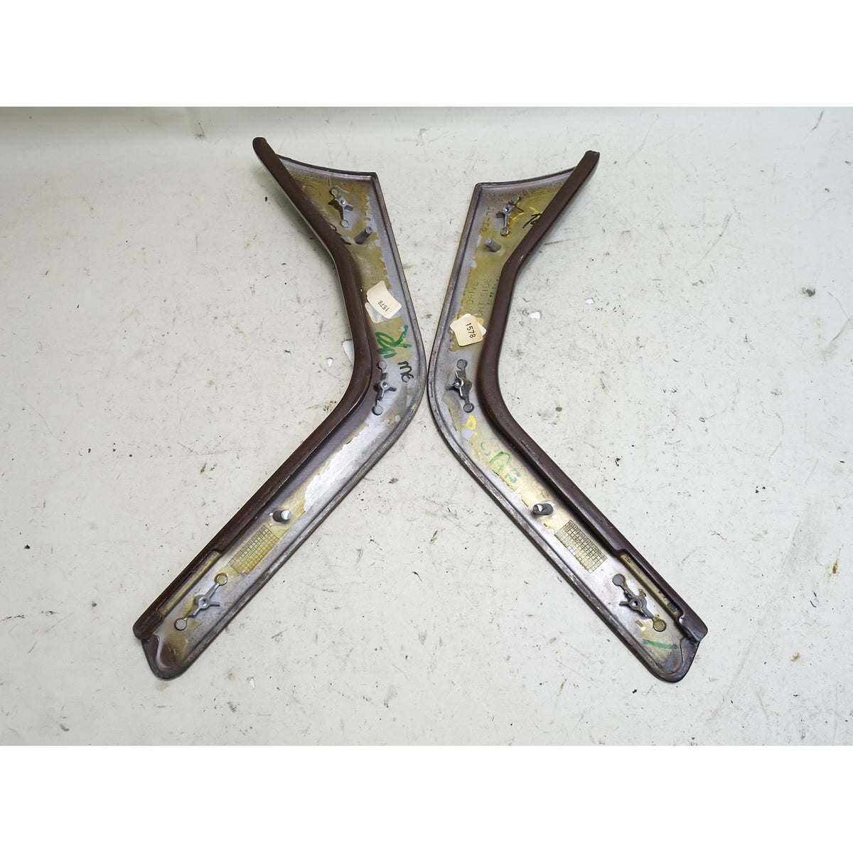 97-99 BMW Z3 Roadster Coupe Factory Center Console Wood Trim Side Pair Maple OE