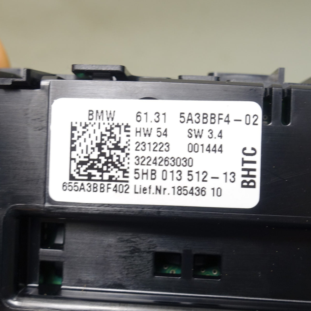 2019-2025 BMW G20 3-Series G80 M3 Rear Center Climate Control Panel OEM