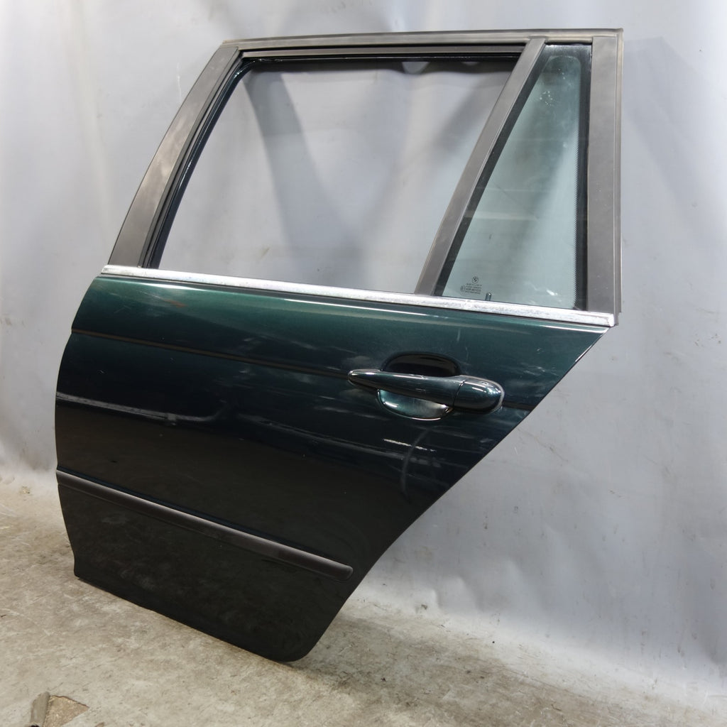 2000-2005 BMW E46 3-Series Touring Wagon Left Rear Door Shell Oxford Green OEM