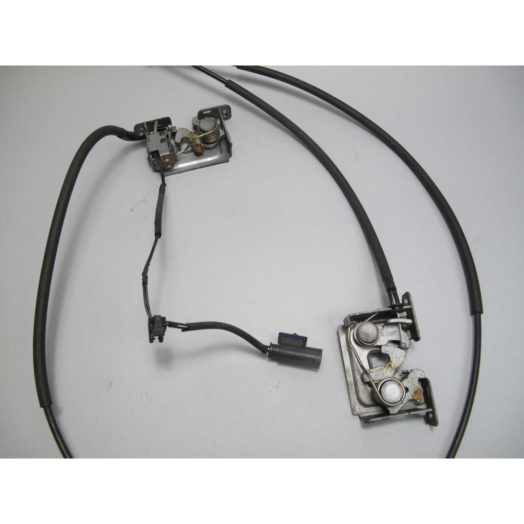 2007-2014 BMW E70 X5 E71 X6 Front Lower Hood Latch Locks w Cable USED OEM