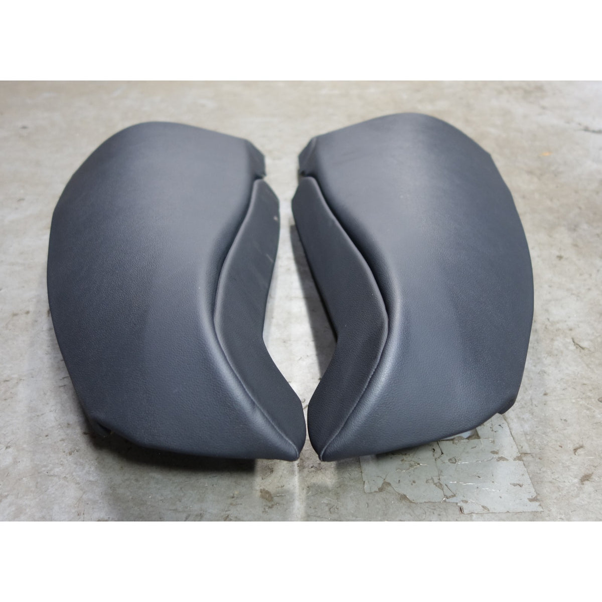 19-25 BMW G20 3-Series Rear Folding Seat Side Bolster Pair Black Leather OEM