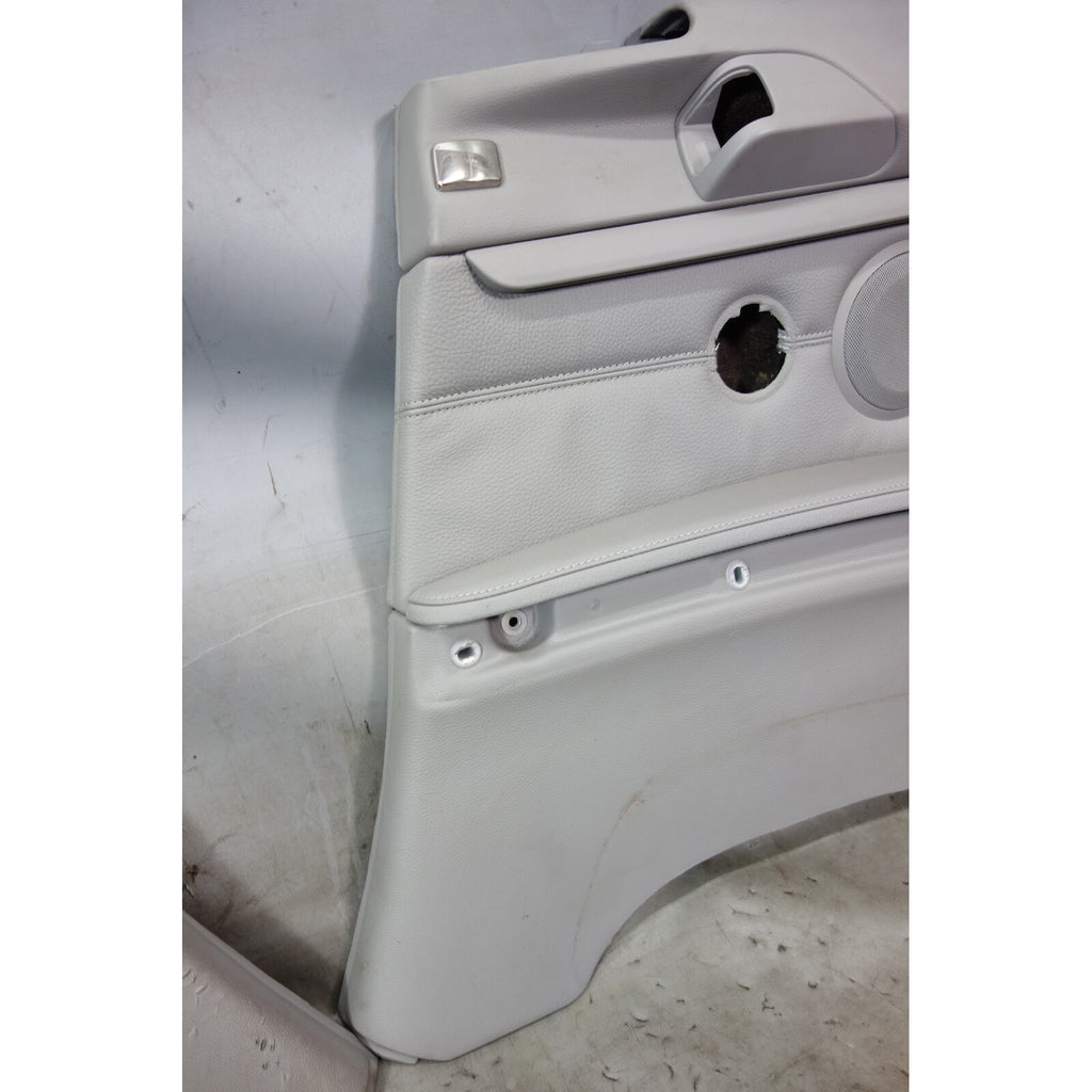 2008-2011 BMW E92 3-Series Coupe Rear Interior Lateral Trim Panels Grey Leather