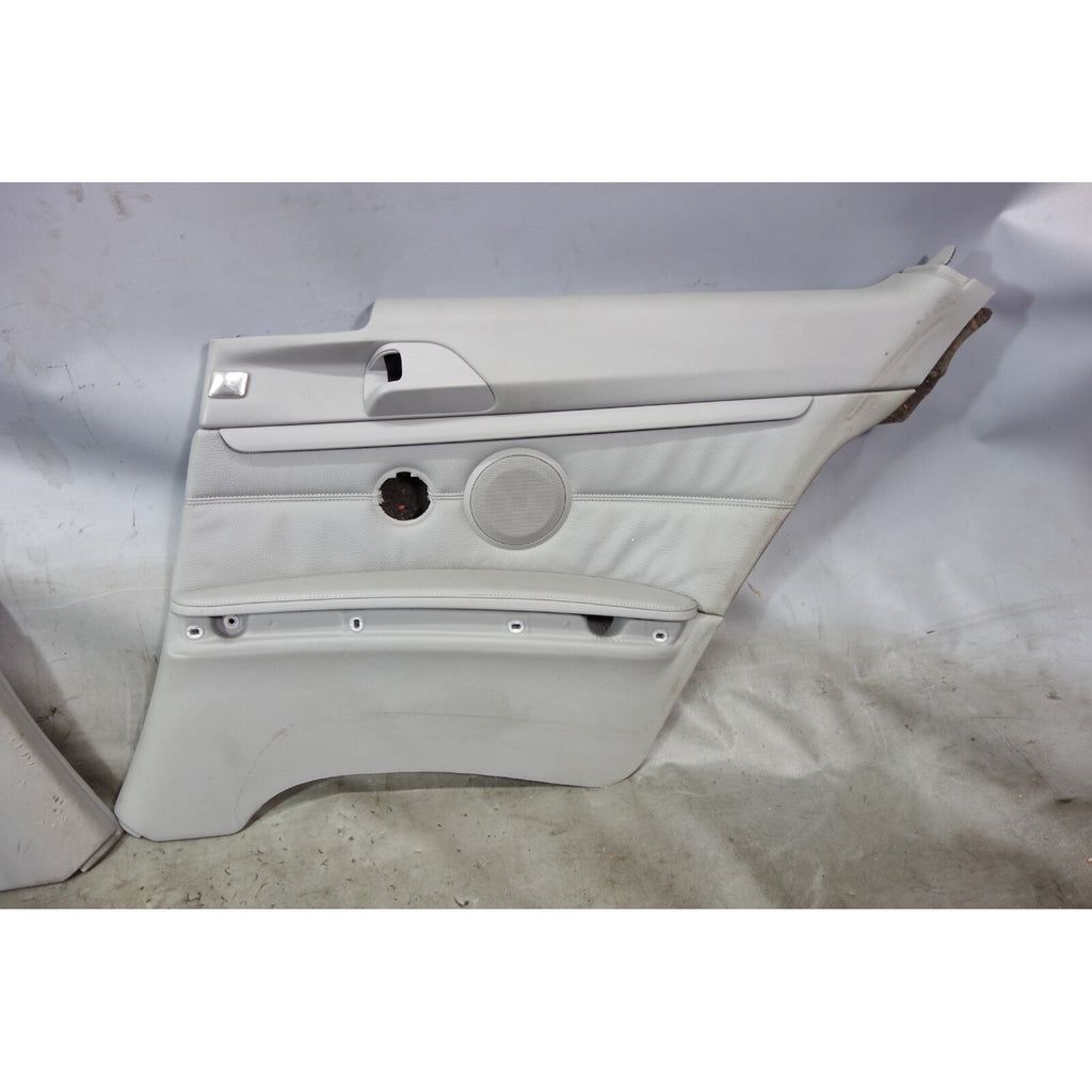 2008-2011 BMW E92 3-Series Coupe Rear Interior Lateral Trim Panels Grey Leather