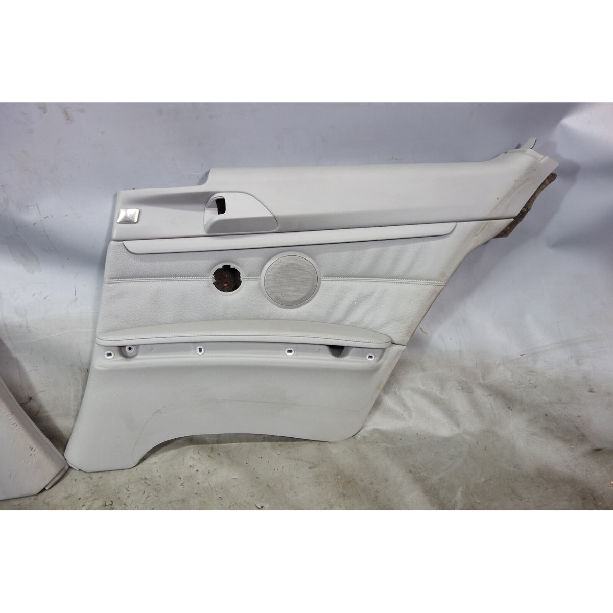 2008-2011 BMW E92 3-Series Coupe Rear Interior Lateral Trim Panels Grey Leather
