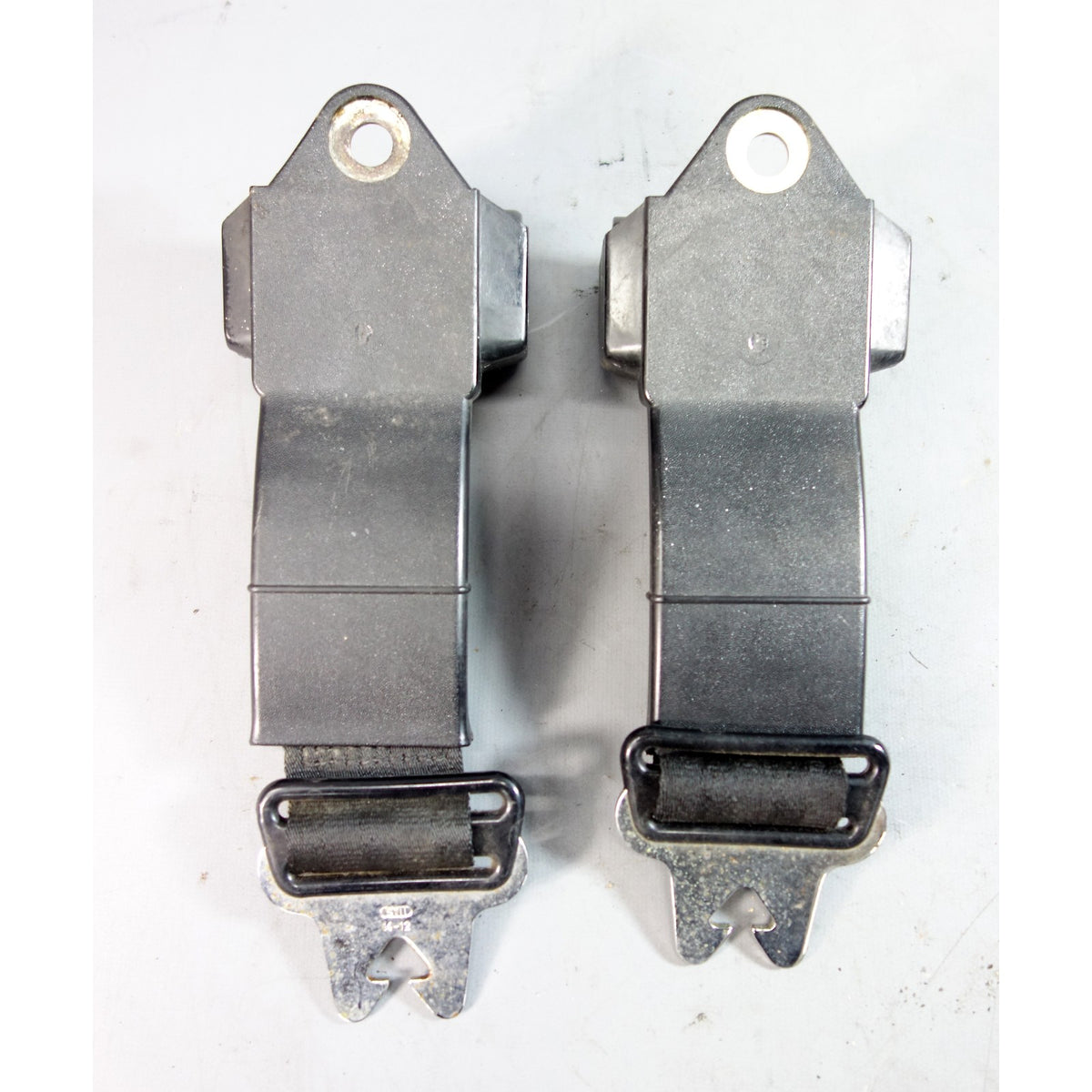 1969-1978 BMW E3 Sedan E12 5-Series Rear Seat Belt Pair Black OEM
