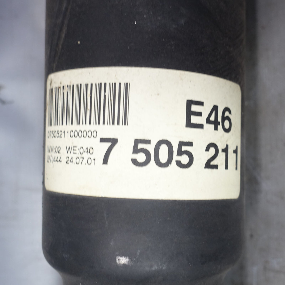2001-2003 BMW E46 330i Automatic Trans Driveshaft Propeller Shaft CV OEM