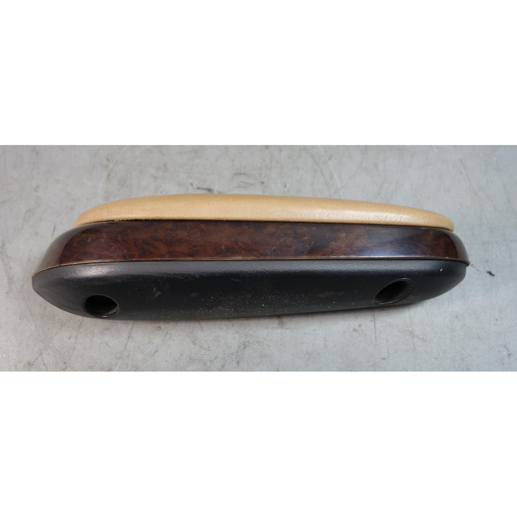 02-06 BMW E46 3-Series Convertible Rear Side Armrest Pair Brown Leather Wood OEM