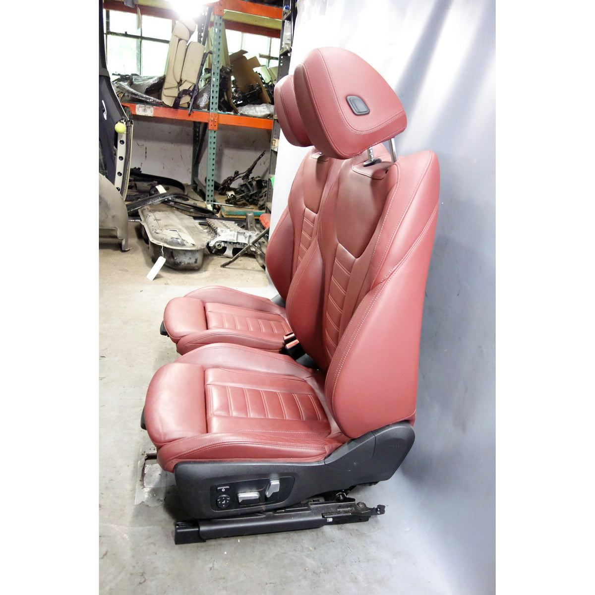 Damaged 2018-2020 BMW G01 X3 G02 X4 Front Sport Seat Pair Tacora Red Leather OEM