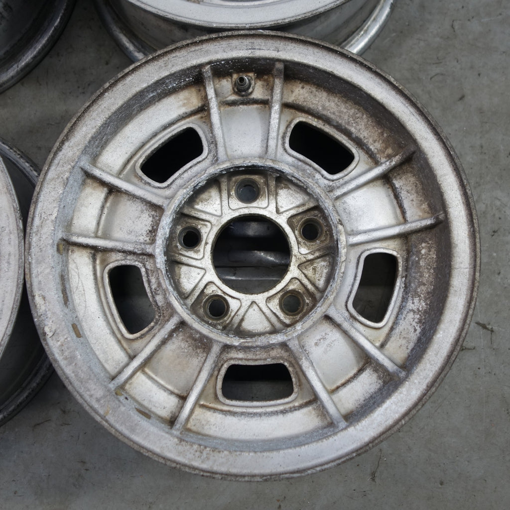 1969-1989 BMW E3 E12 E24 14x6 Light Alloy Wheel Set of 4 Rims OEM