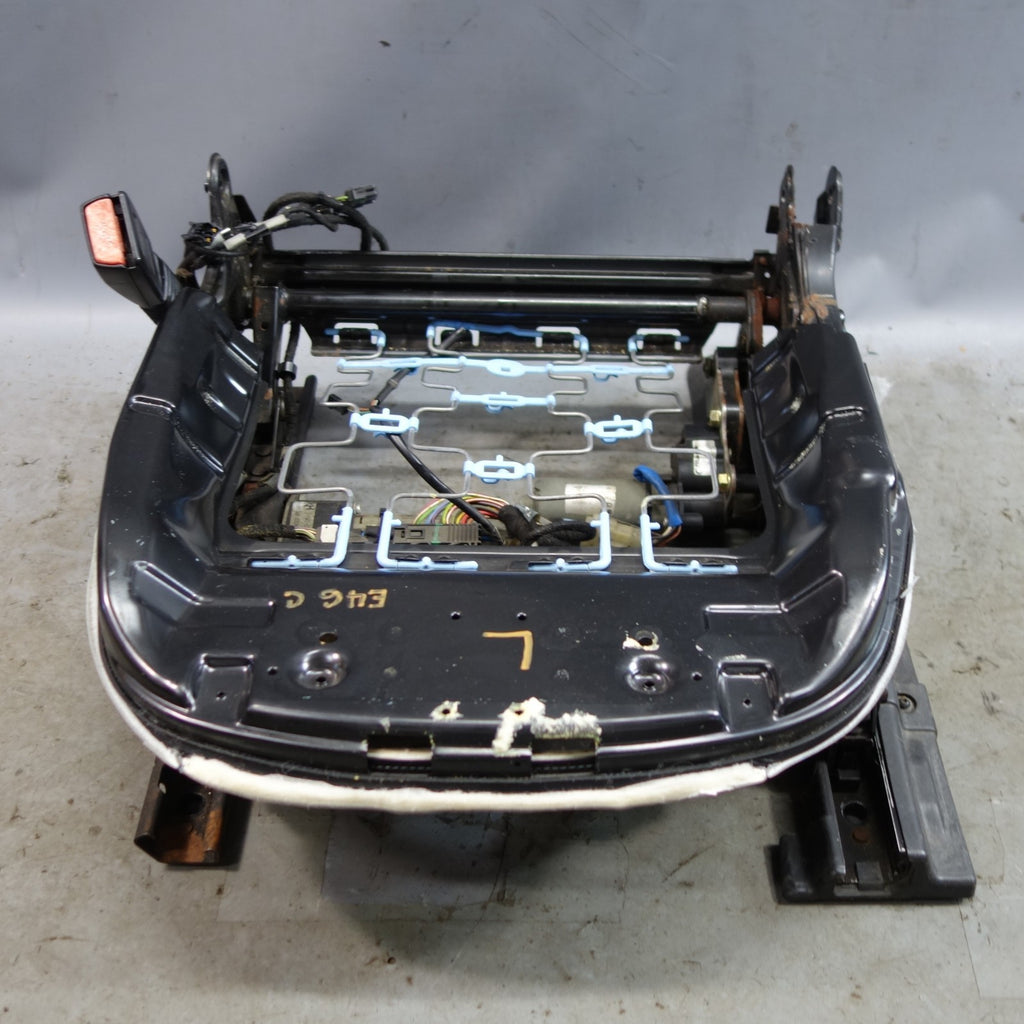 00-06 BMW E46 Convertible Left Front Basic Seat Rail Frame Base Electric OEM