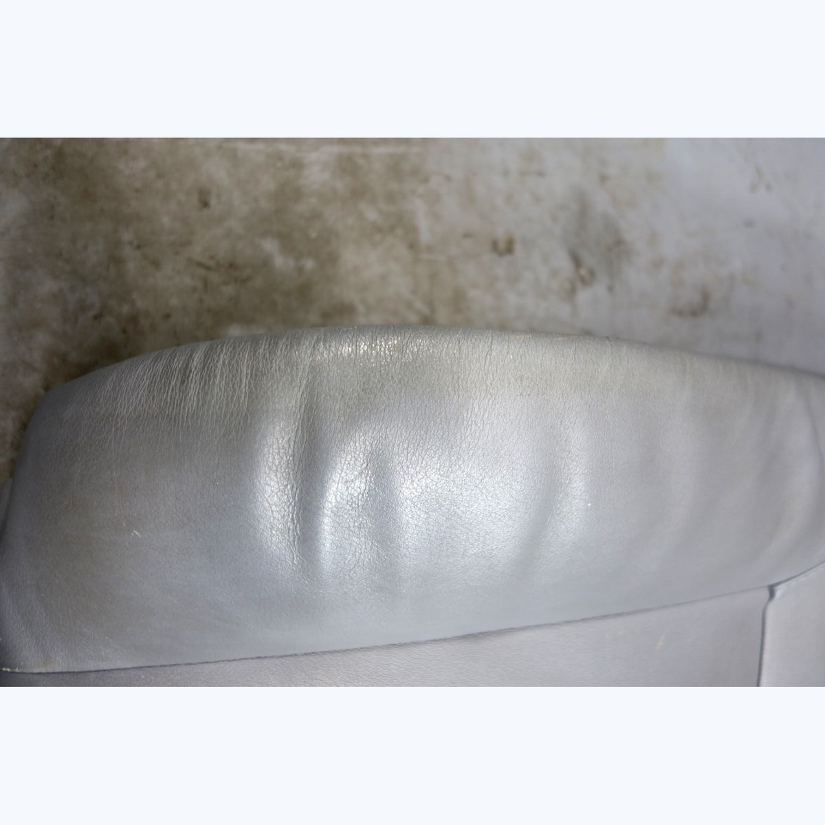 1999-2003 BMW E39 5-Series E38 Front Seat Backrest Cushion Grey Leather OEM