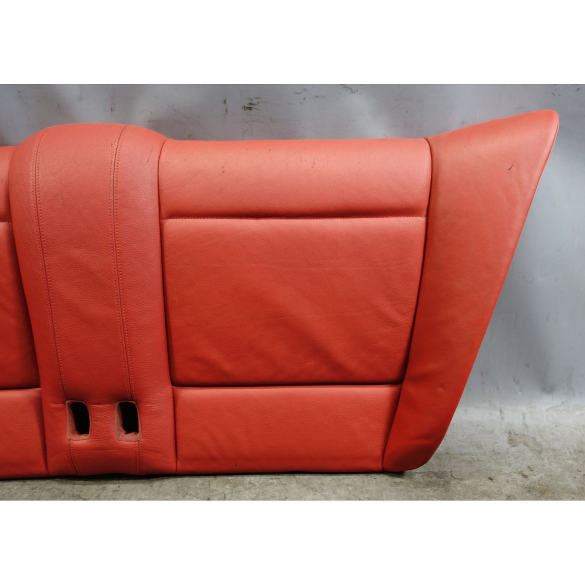 2009-2011 BMW E88 1-Series Convertible Rear Seat Bottom Cushion Red Leather OEM