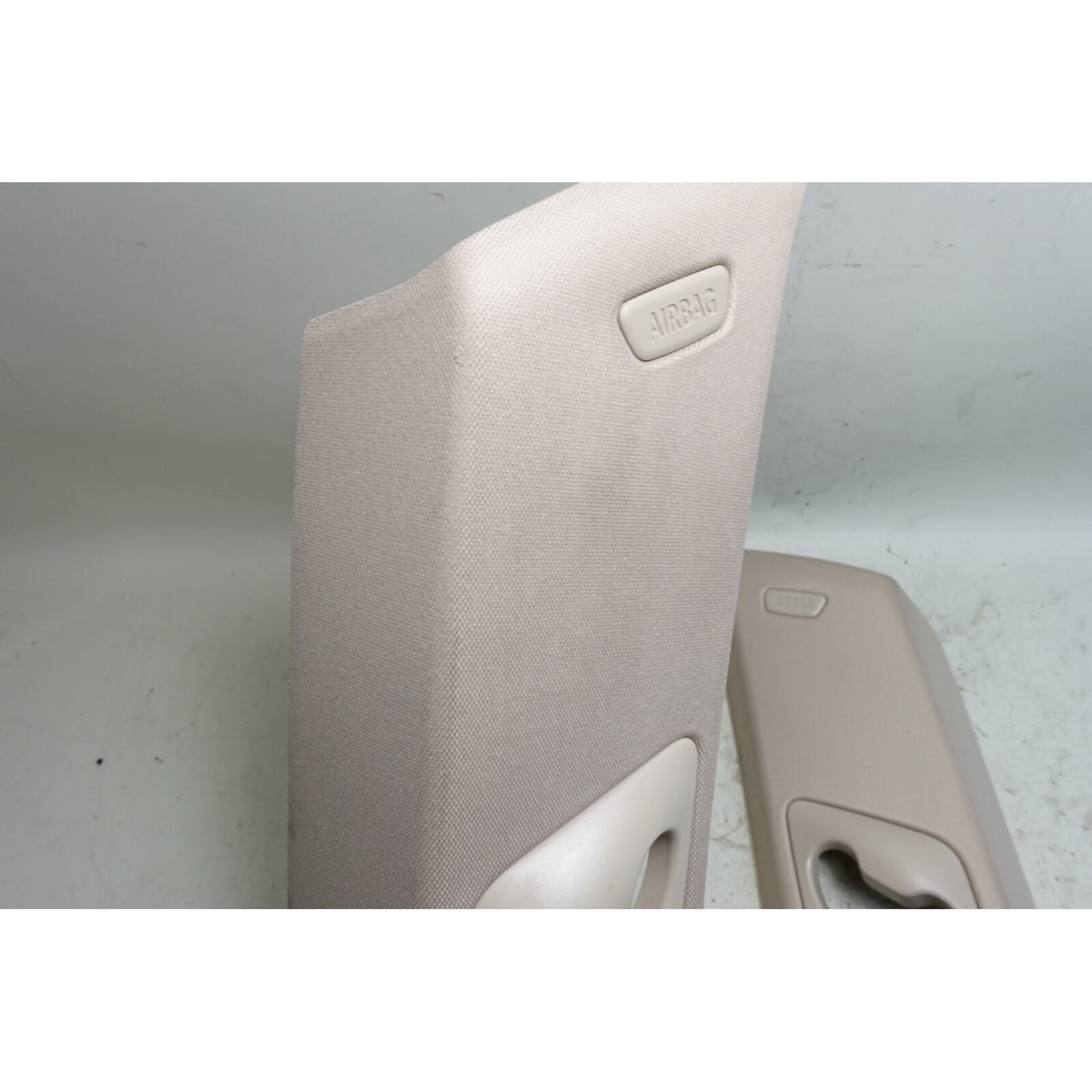 2014-2018 BMW F15 X5 Rear C- Pillar Column Covers Pair Oyster Beige OEM