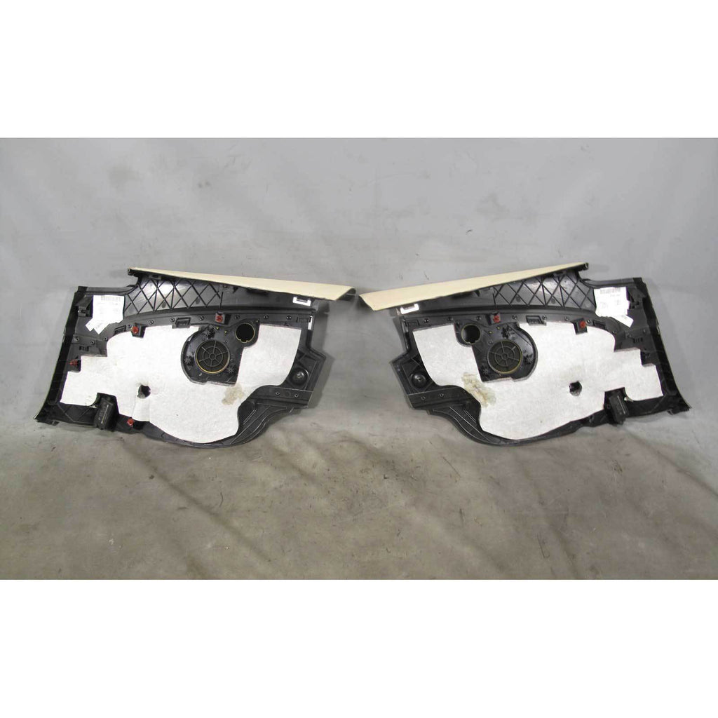 2006-2010 BMW E63 6-Series Coupe Rear Interior Trim Panels Cream Beige Leather