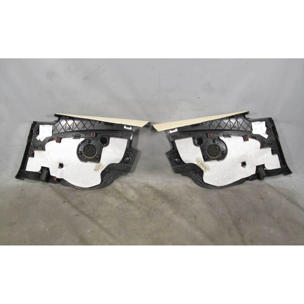 2006-2010 BMW E63 6-Series Coupe Rear Interior Trim Panels Cream Beige Leather