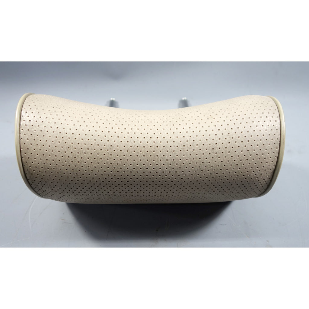 1979-1984 BMW E28 E23 Front Seat Adjustable Headrest Pearl Beige Vinyl OEM