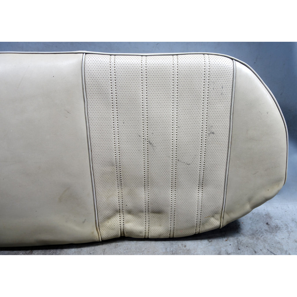 1984-1985 BMW E28 5-Series Rear Seat Bottom Bench Pad Pearl Beige Vinyl OEM