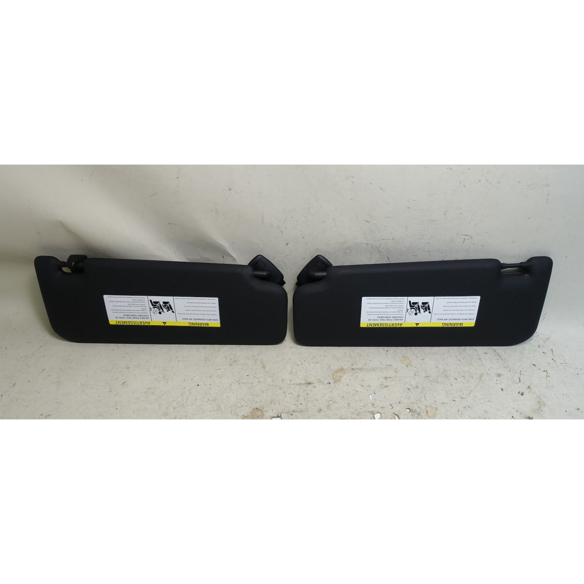 BMW G01 X3 G02 X4 Sun Visor Pair Black Vinyl 2018-2023 OEM