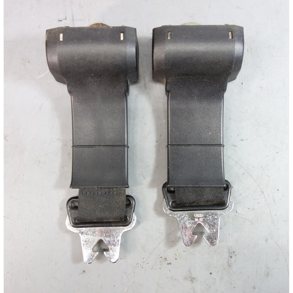 1969-1978 BMW E3 Sedan E12 5-Series Rear Seat Belt Pair Black OEM