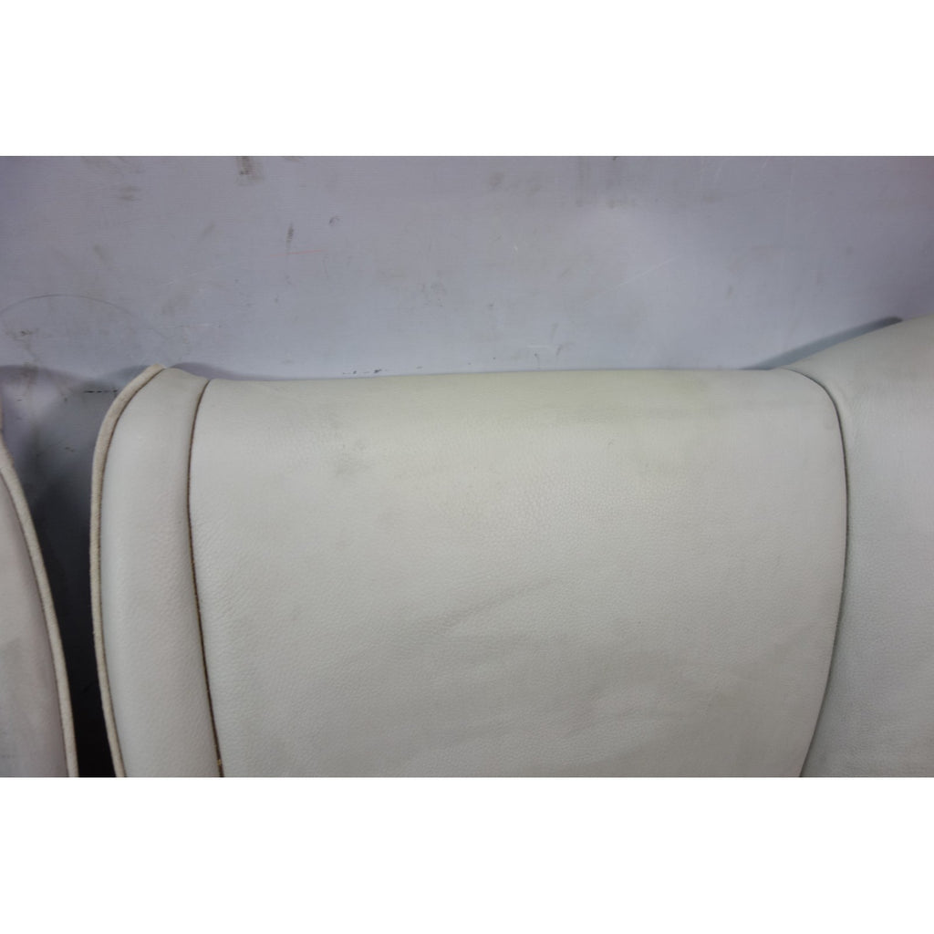 2007-2009 BMW E92 3-Series Coupe Rear Seat Bottom Buckets Grey Leather OEM