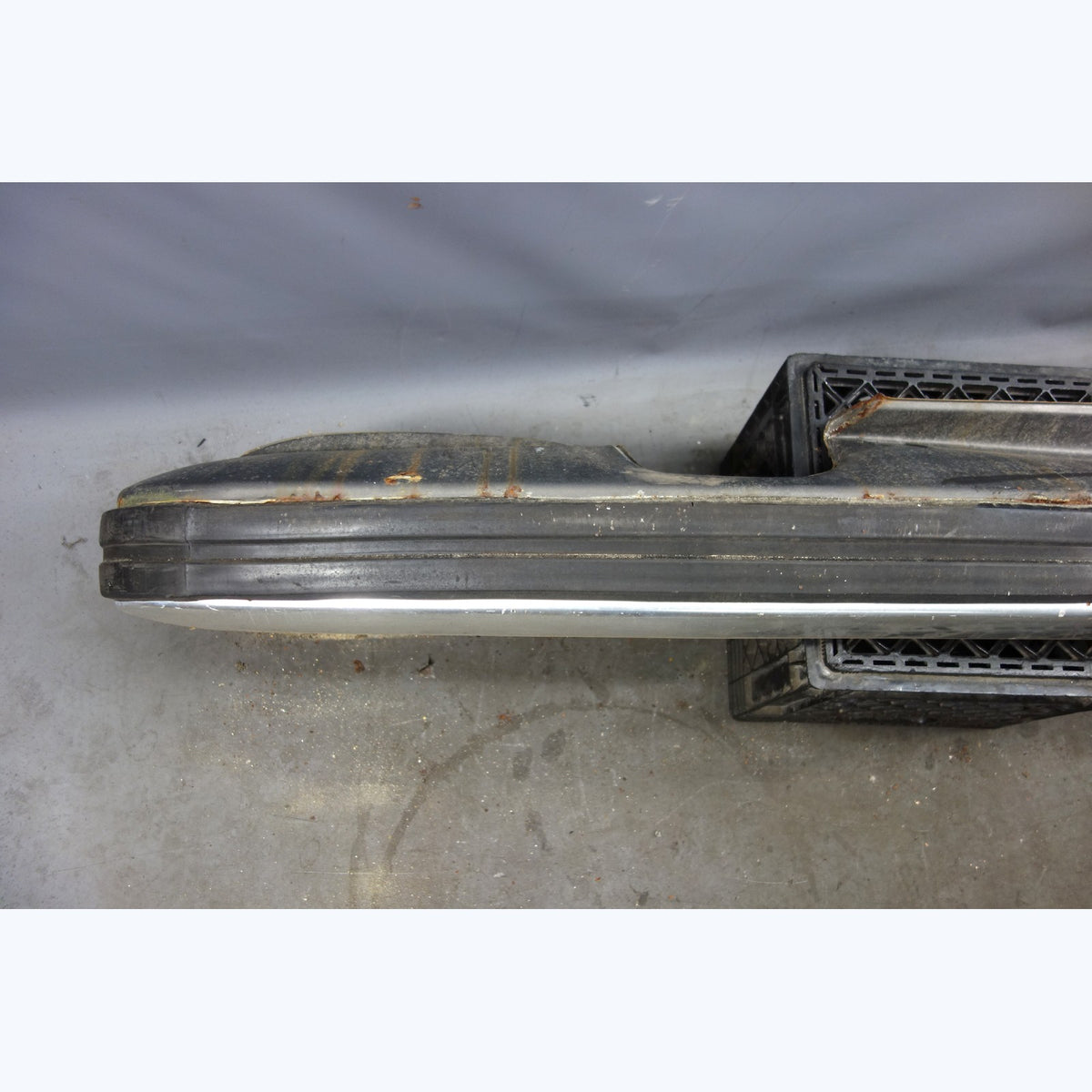 Damaged 1978-1979 BMW E23 733i 7-Series Aluminum Rear Bumper Cover w/ Shocks OEM