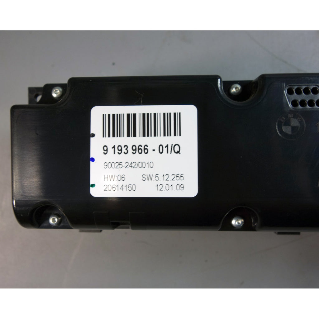 2007-2014 BMW E70 X5 SAV E71 X6 Climate Control Interface Panel High Auto AC OEM