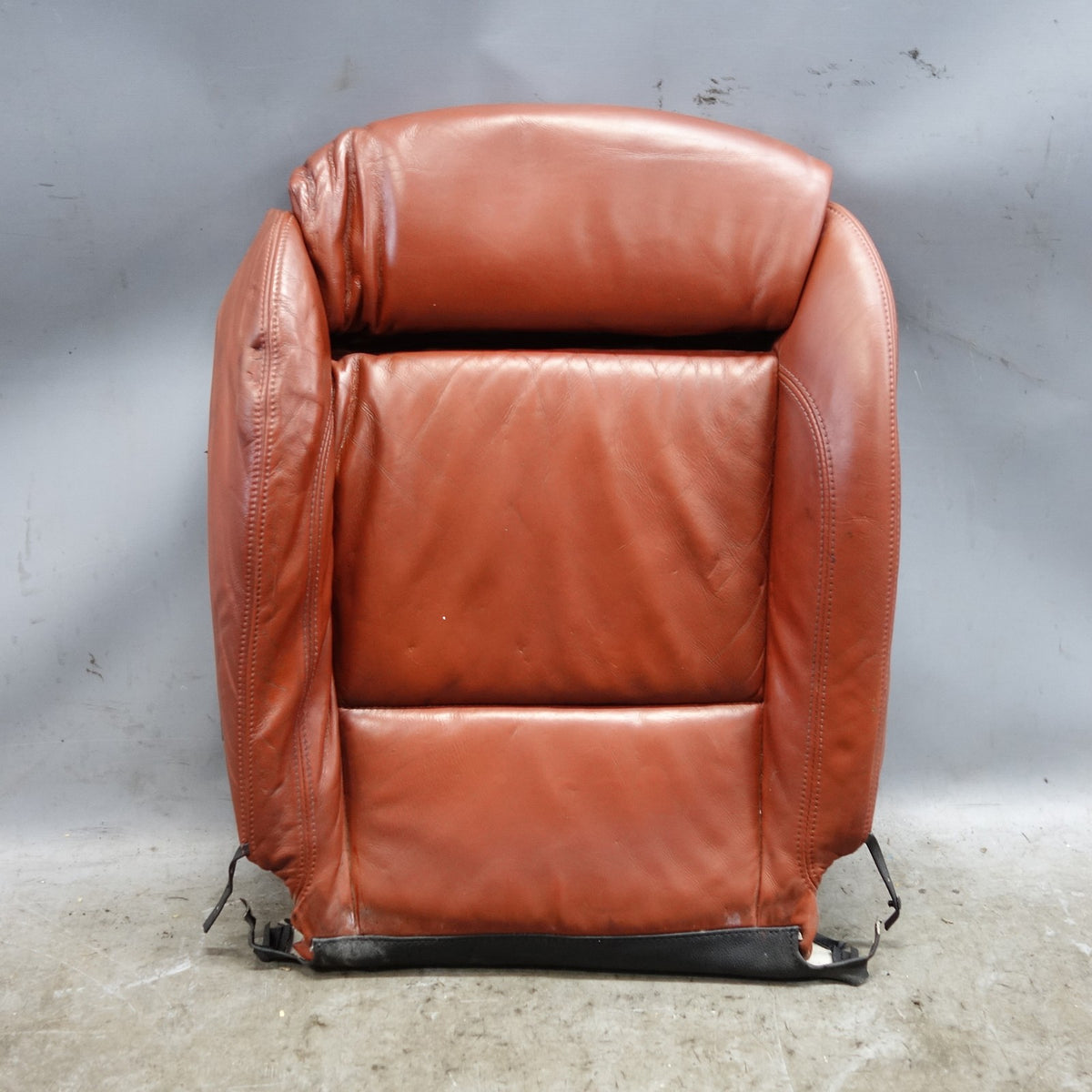 Damaged 2010-2013 BMW E92 E90 M3 Left Seat Bottom Pad Fox Red Leather OEM