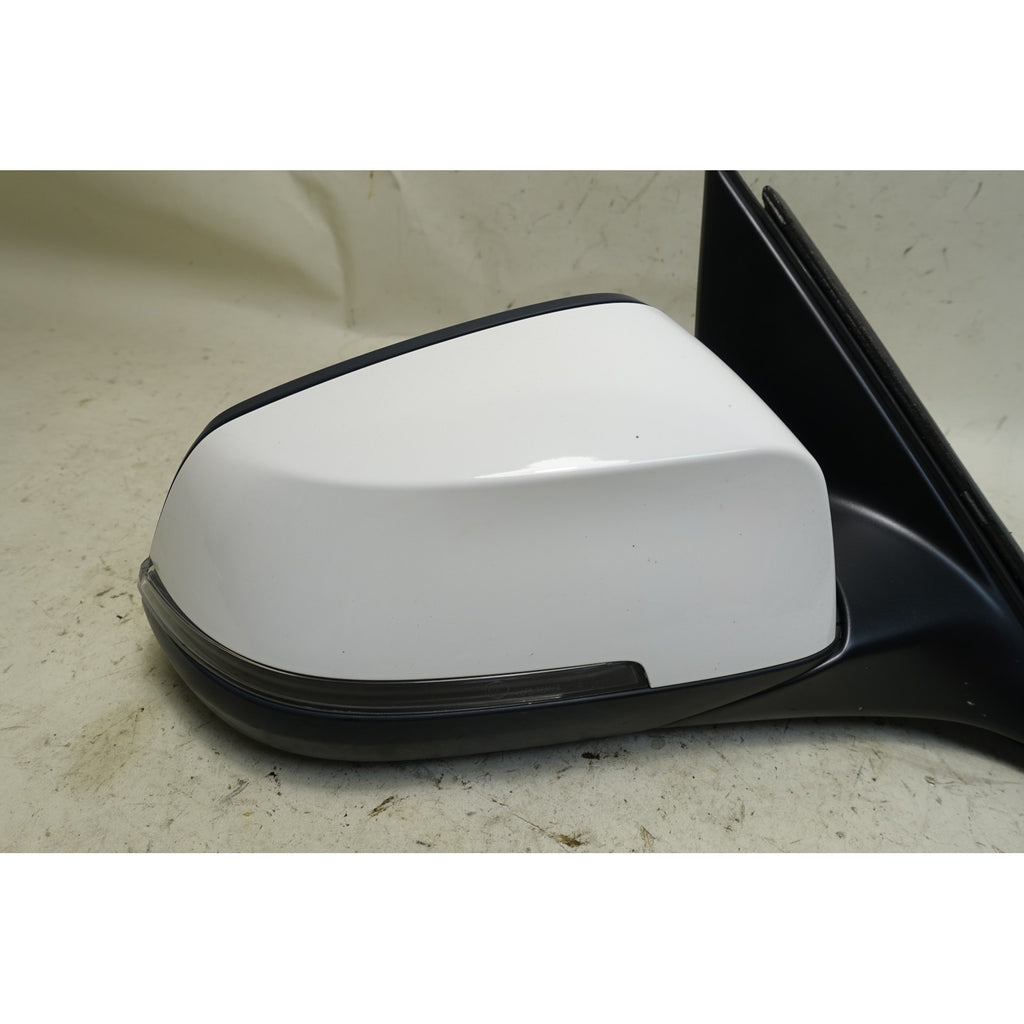 14-16 BMW F10 5-Series LCI Right Outside Power-Fold Side Mirror Alpine White OEM