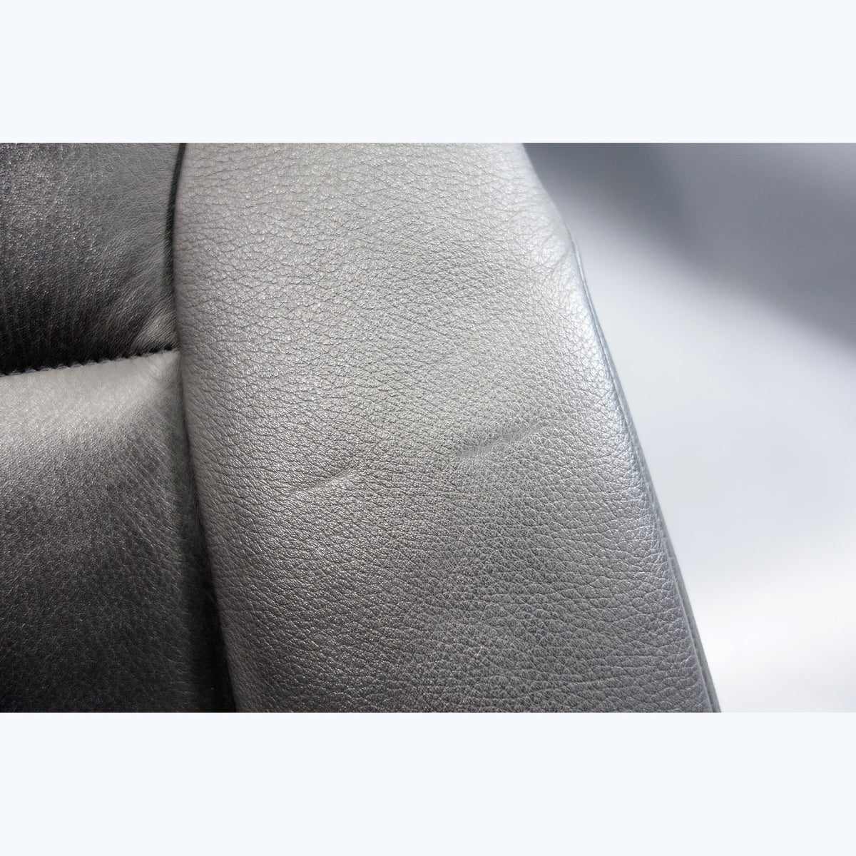2004-2010 BMW E60 5-Series E61 Front Seat Back Rest Pad Black Leather Heated OE