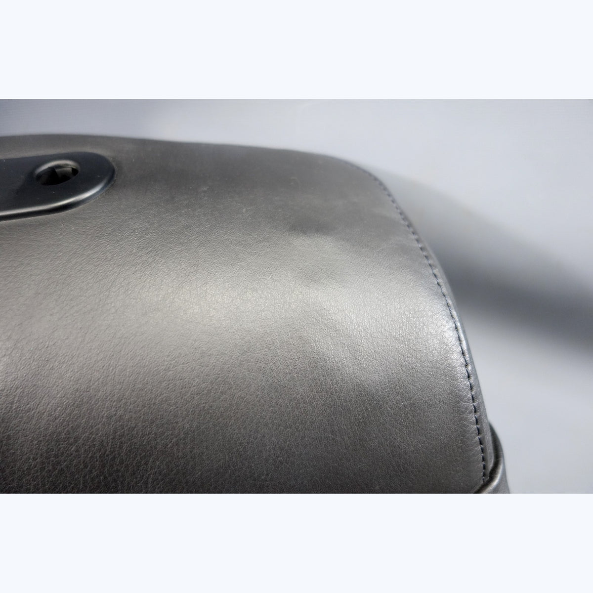 2004-2010 BMW E60 5-Series E61 Front Seat Back Rest Pad Black Leather Heated OE