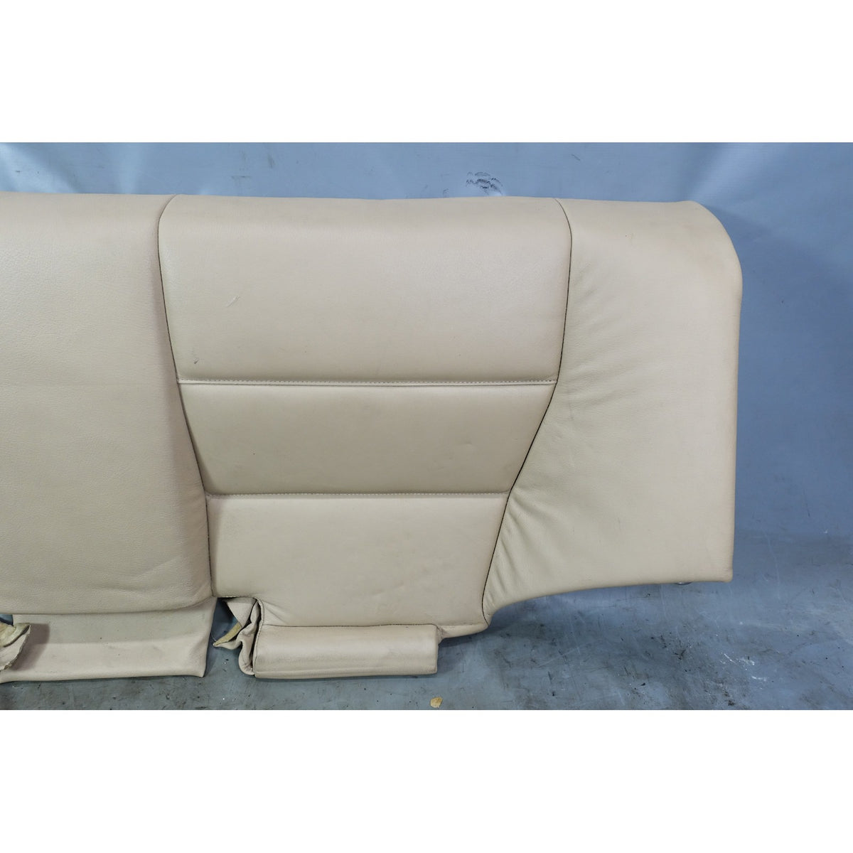 00-06 BMW E46 3-Series Coupe Rear Seat Bottom Bench Folding Beige Leather OEM